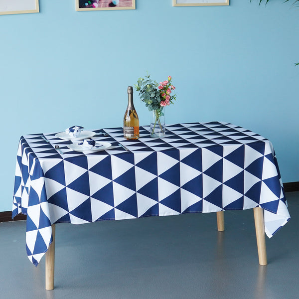 Multi Color Rectangle Waterproof Polyester Tablecloth