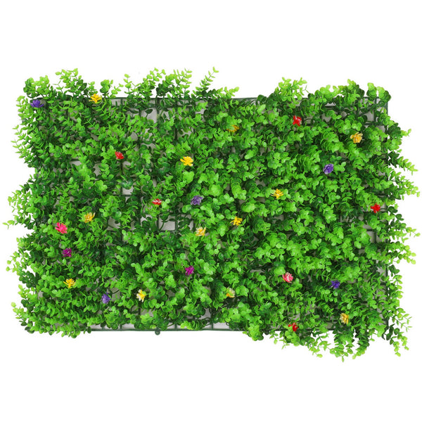 Artificial Flower Panel - Green Grass with Small Flower