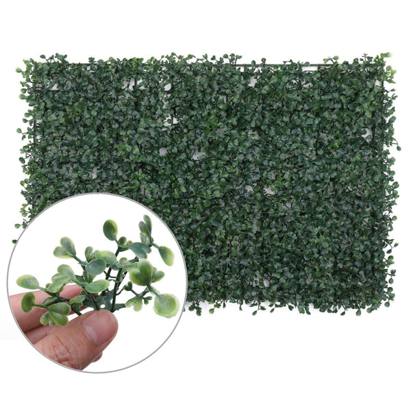 Artificial Green Grass Wall Panel 60cm x 40cm - Dark Green