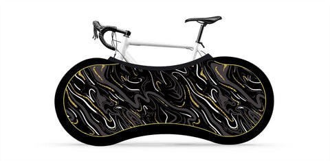 Bicycle Indoor Cover for Storage and Transportation, Stretch Dirt Proof Fabric, Bike Travel Protection Cover, Multiple Designs, Stylish Accessory for Adult Bike - kuogo