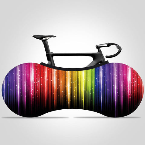 Colorful Indoor Bike Cover High Elastic Washable Bicycle Wheel Cover For Adults Bikes Tires of 22-28 inches - kuogo