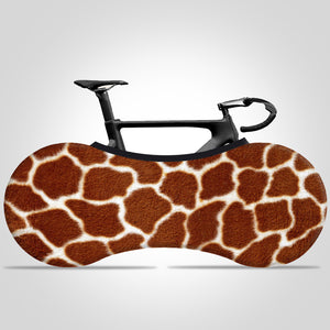 Zebra pattern Print Bike Cover Indoor Bicycle Wheel Cover Dust-proof Storage Bag High Elastic Fabric Bike Protector - kuogo