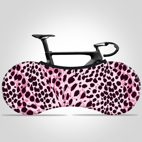 Zebra pattern Print Bike Cover Indoor Bicycle Wheel Cover Dust-proof Storage Bag High Elastic Fabric Bike Protector - kuogo