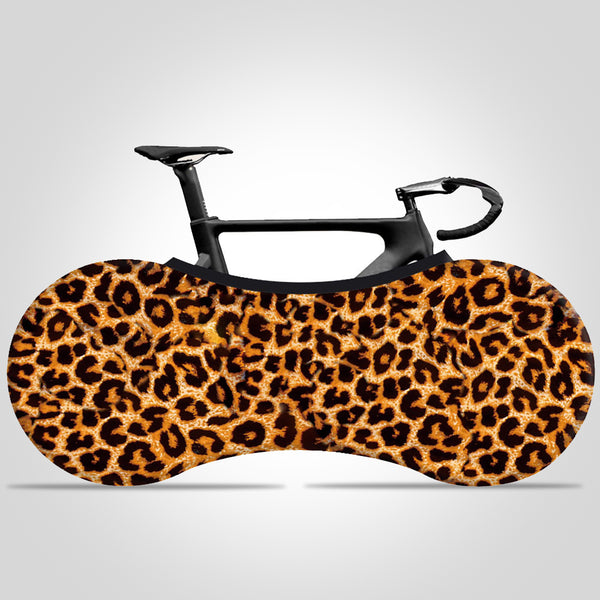 Zebra pattern Print Bike Cover Indoor Bicycle Wheel Cover Dust-proof Storage Bag High Elastic Fabric Bike Protector - kuogo