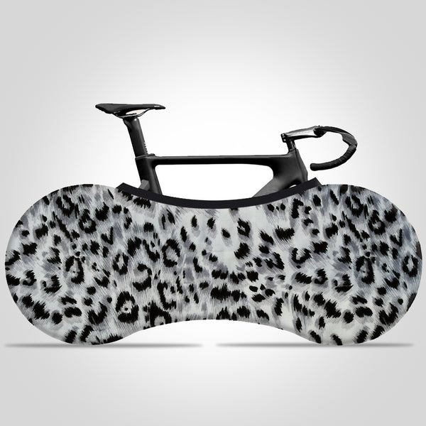 Zebra pattern Print Bike Cover Indoor Bicycle Wheel Cover Dust-proof Storage Bag High Elastic Fabric Bike Protector - kuogo