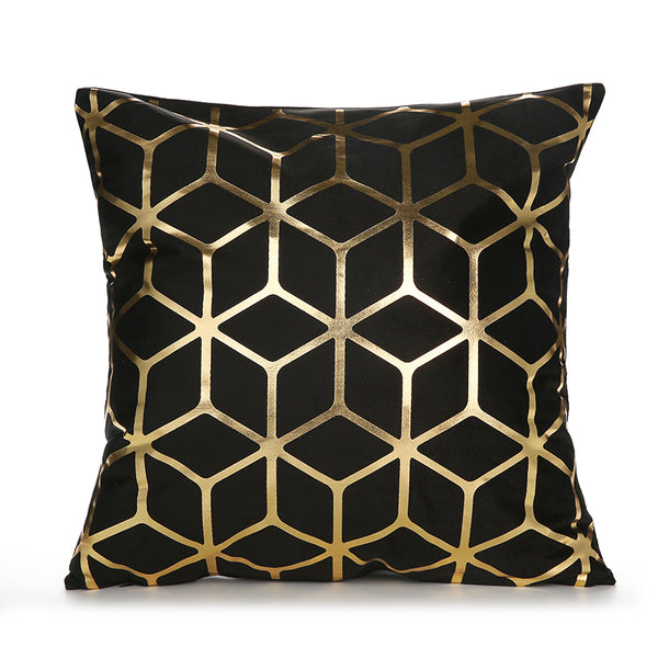 Gold Pillowslip Black And White Golden Painted Pillowcase Decorative Christmas Cushion Cover For Sofa Case Nap Pillowcases